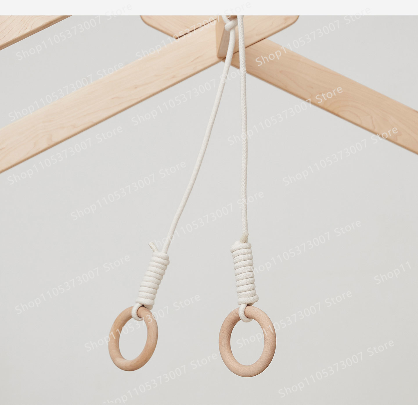 Bed hanging rings, solid wood  - Gymnastic Ring Wood 评论和价格