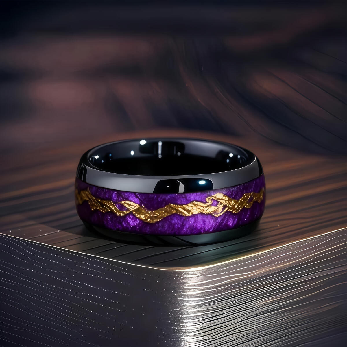 Fashion Black Men Stainless St - Gymnastic Ring Wood 评论和价格
