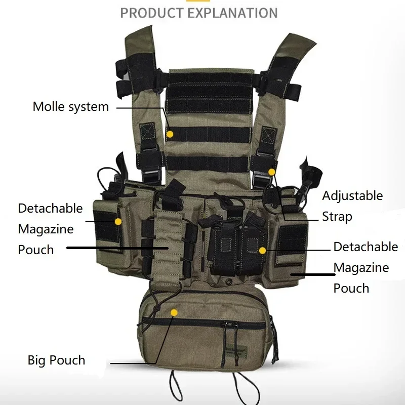 D3CR Chest Rig Vest Multicam B - Crossfit Gear Men 评论和价格