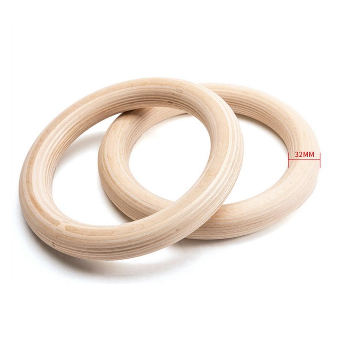 Summer sale  2Pcs Wooden Porta - Gymnastic Ring Wood 评论和价格