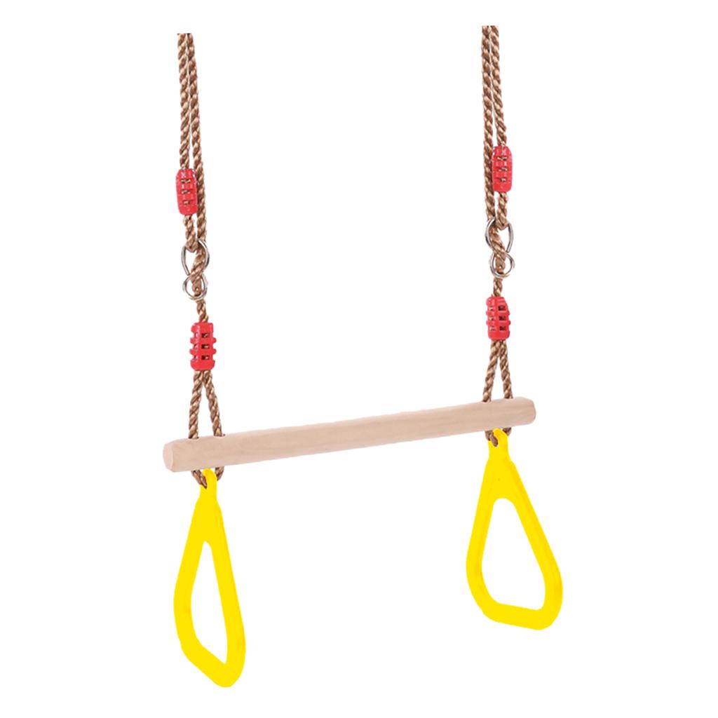 Indoor Outdoor Fun Swing Sets  - Gymnastic Ring Wood 评论和价格