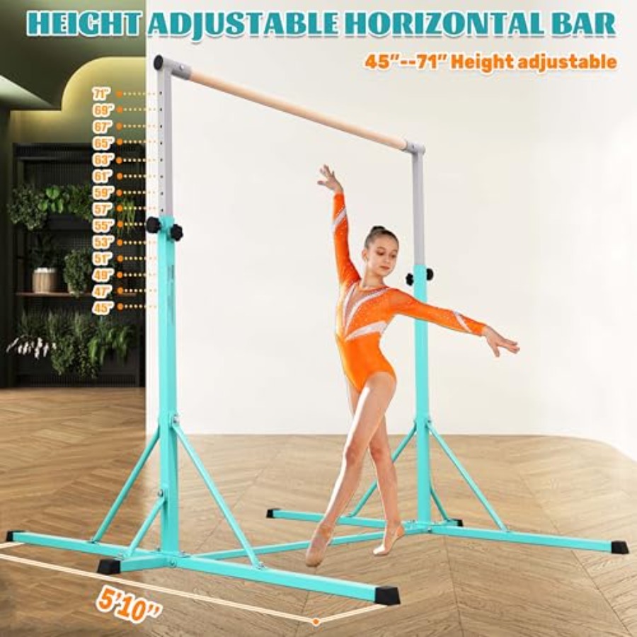 Gymnastics Bar for home gym tr - Gymnastic Ring Wood 评论和价格