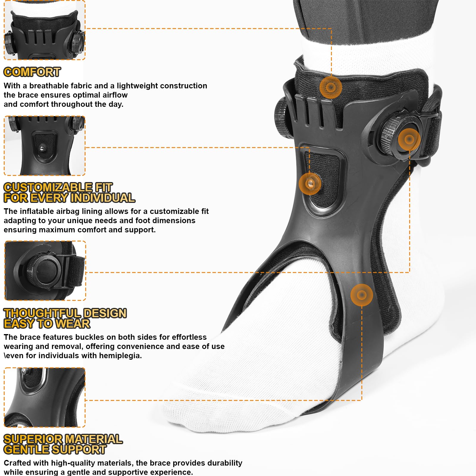 Drop Foot Brace Orthosis AFO A - Ankle Mobility Band 评论和价格