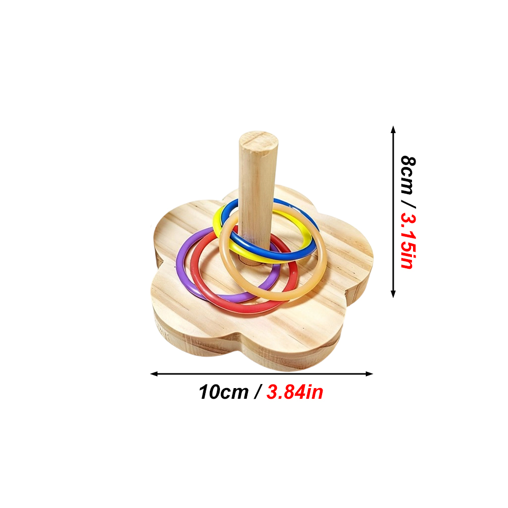 1PC Wooden Parrot Intelligence - Gymnastic Ring Wood 评论和价格